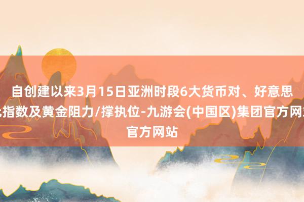 自创建以来3月15日亚洲时段6大货币对、好意思元指数及黄金阻力/撑执位-九游会(中国区)集团官方网站