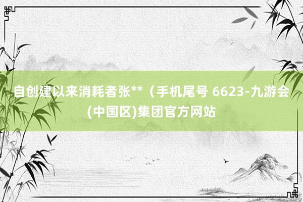 自创建以来消耗者张**（手机尾号 6623-九游会(中国区)集团官方网站