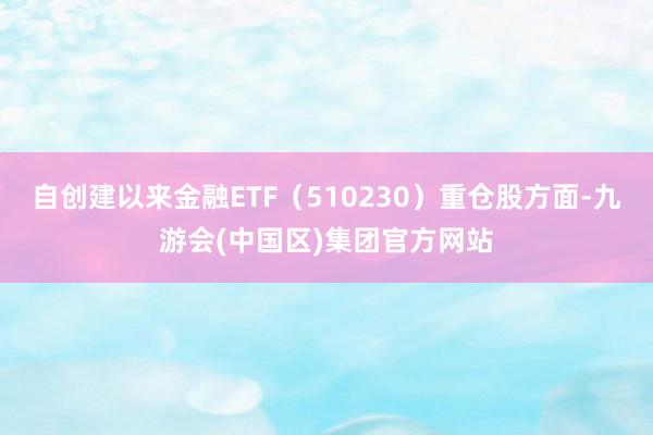 自创建以来金融ETF（510230）重仓股方面-九游会(中国区)集团官方网站