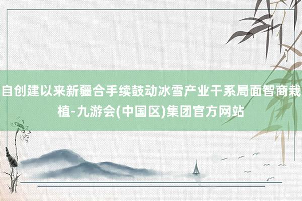 自创建以来新疆合手续鼓动冰雪产业干系局面智商栽植-九游会(中国区)集团官方网站